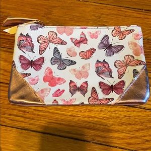 Small butterfly makeup bag